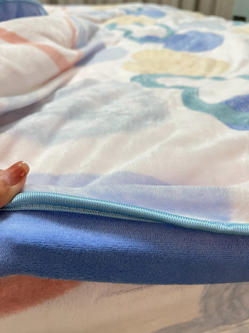 91家纺网 家纺一手货源 找家纺 金鑫汇 2022新款牛奶绒四件套系列 爱心