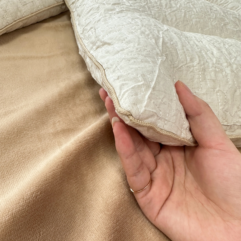 91家纺网 家纺一手货源 找家纺 （总）昕科 2022新款A类亲子亚麻荞麦枕枕芯枕头-实拍