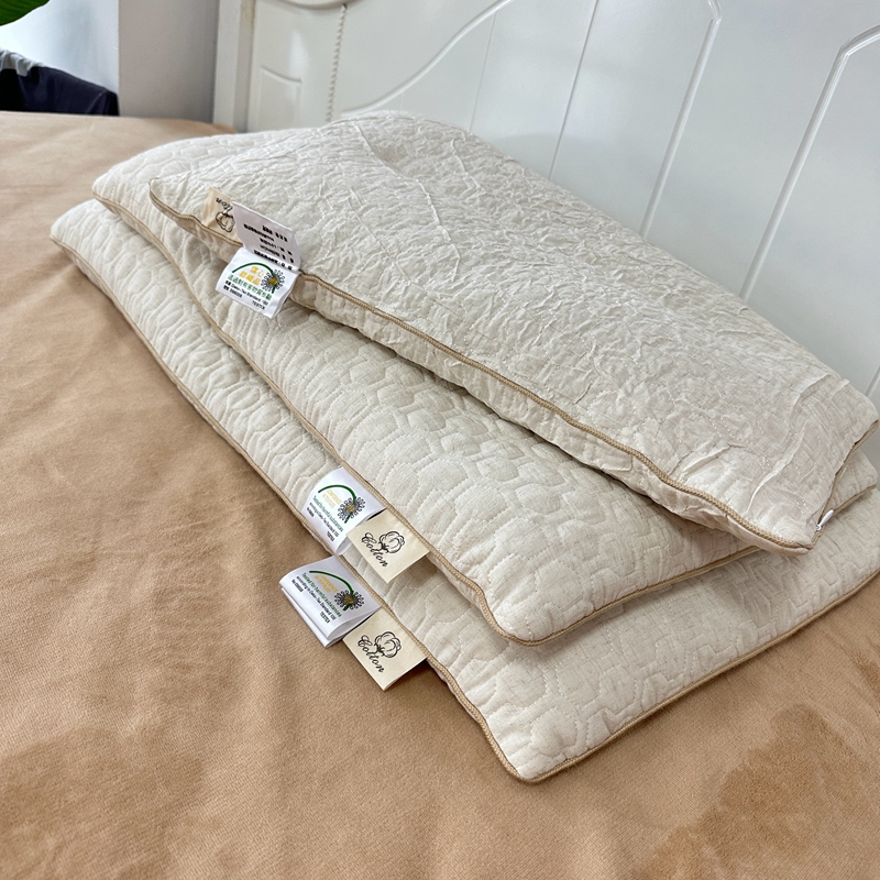 91家纺网 家纺一手货源 找家纺 （总）昕科 2022新款A类亲子亚麻荞麦枕枕芯枕头-实拍