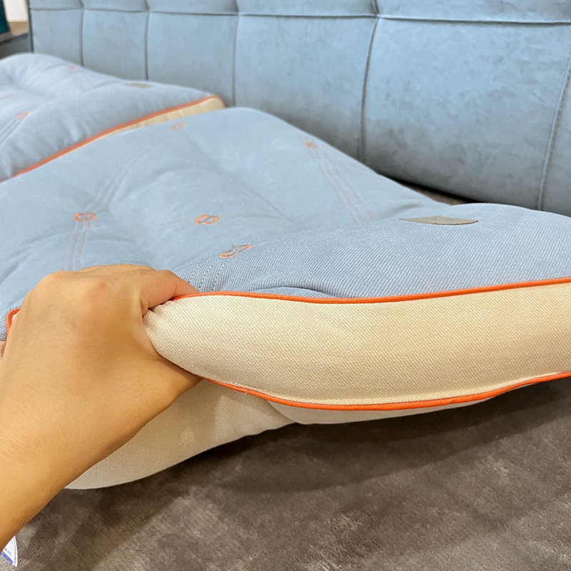 91家纺网 家纺一手货源 找家纺 昕科 2022新款四季零压透气枕枕芯枕头-实拍零压1号单边款