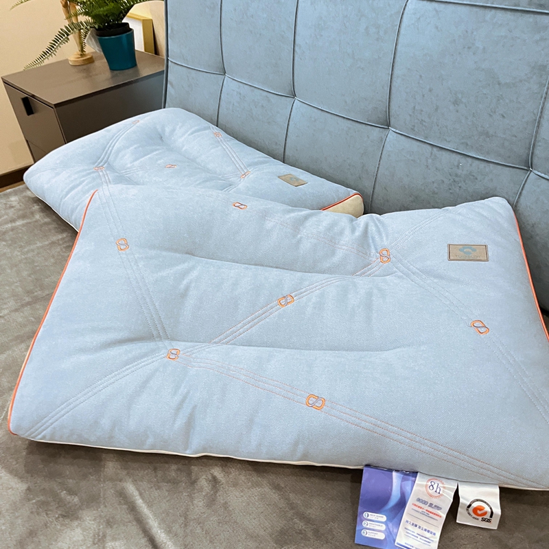 91家纺网 家纺一手货源 找家纺 昕科 2022新款四季零压透气枕枕芯枕头-实拍零压1号单边款