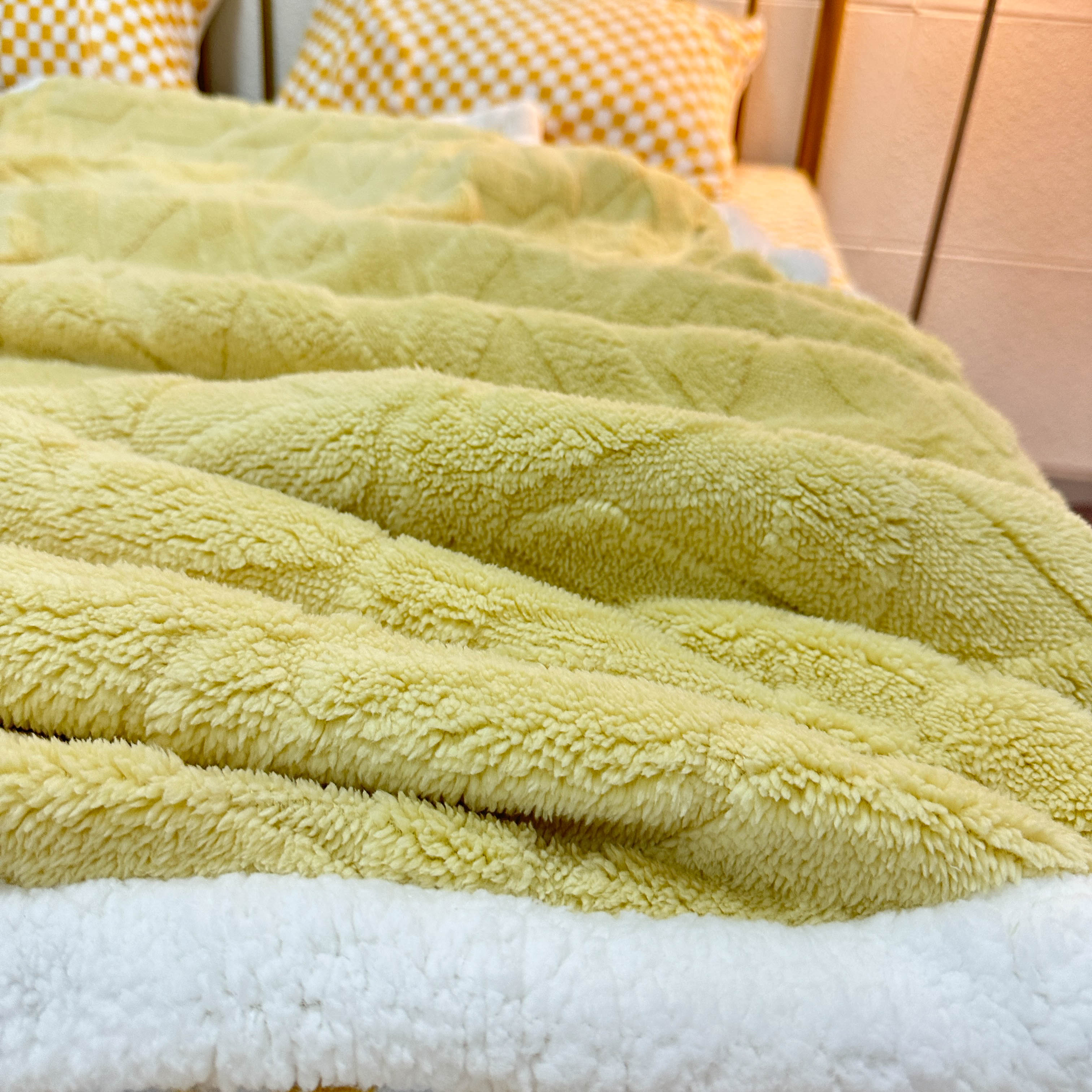 91家纺网 家纺一手货源 找家纺 呗旺鹿新A类双面塔芙绒羊羔绒毛毯办公室午睡盖毯子直播 格调