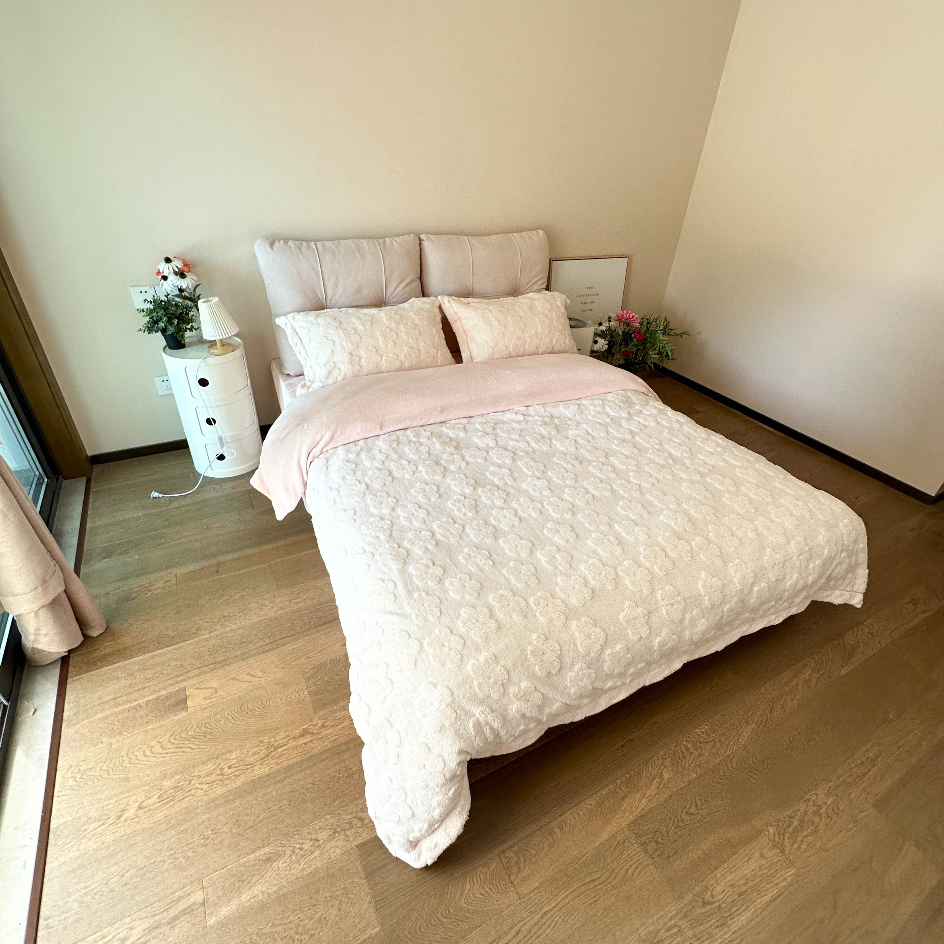 91家纺网 家纺一手货源 找家纺 总 呗旺鹿2022新A类高克重ykk拉链提花牛奶绒四件套直播