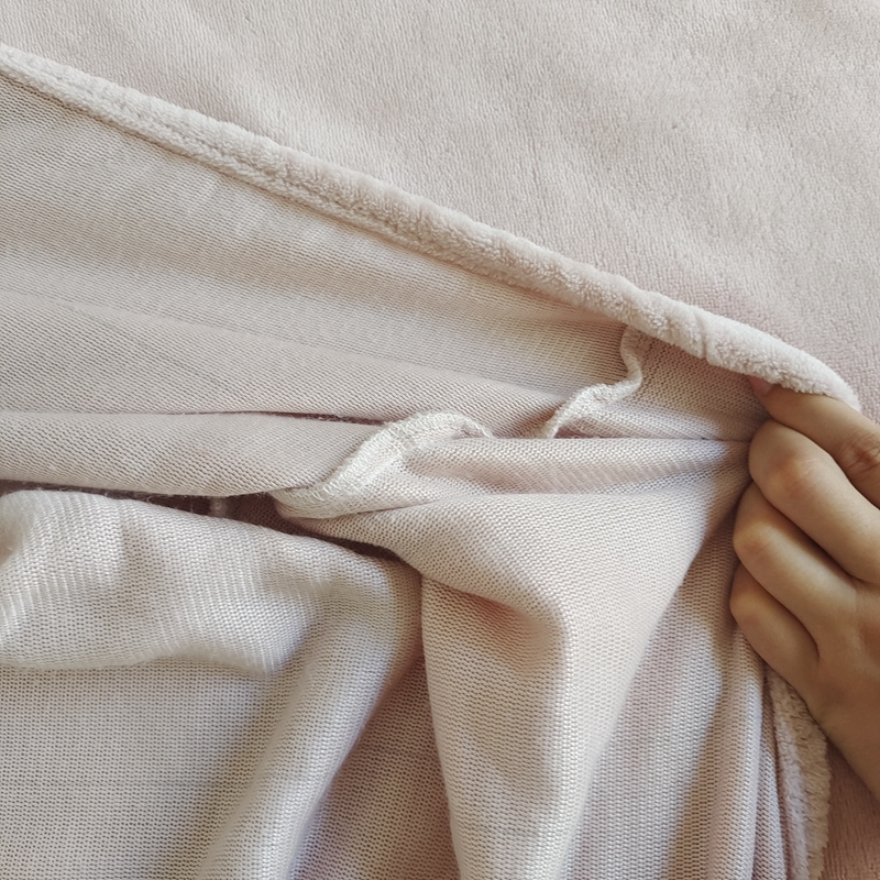 91家纺网 家纺一手货源 找家纺 好阁 2022新款200g牛奶绒单品床笠 湘妃粉