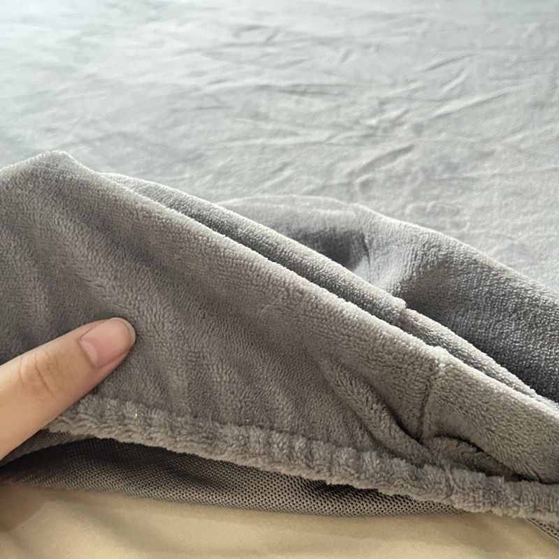 91家纺网 家纺一手货源 找家纺 好阁 2022新款200g牛奶绒单品床笠 星空灰