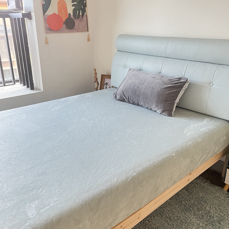 91家纺网 家纺一手货源 找家纺 (总）好阁 2022新款200g牛奶绒单品床笠