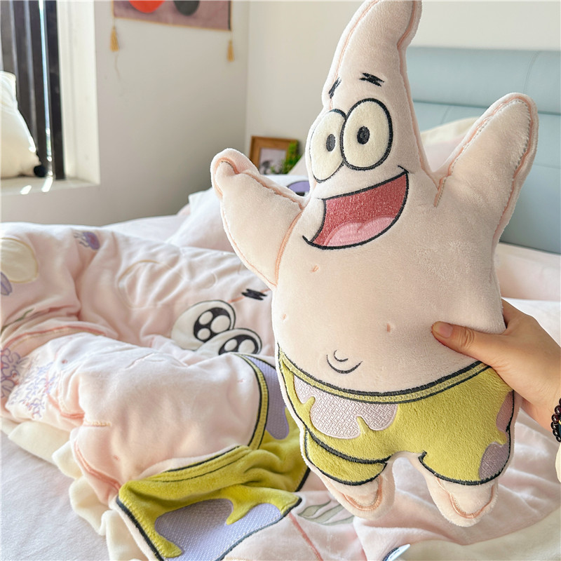 91家纺网 家纺一手货源 找家纺 （总）柠馨 新款230g牛奶绒贴布绣花可爱卡通四件套