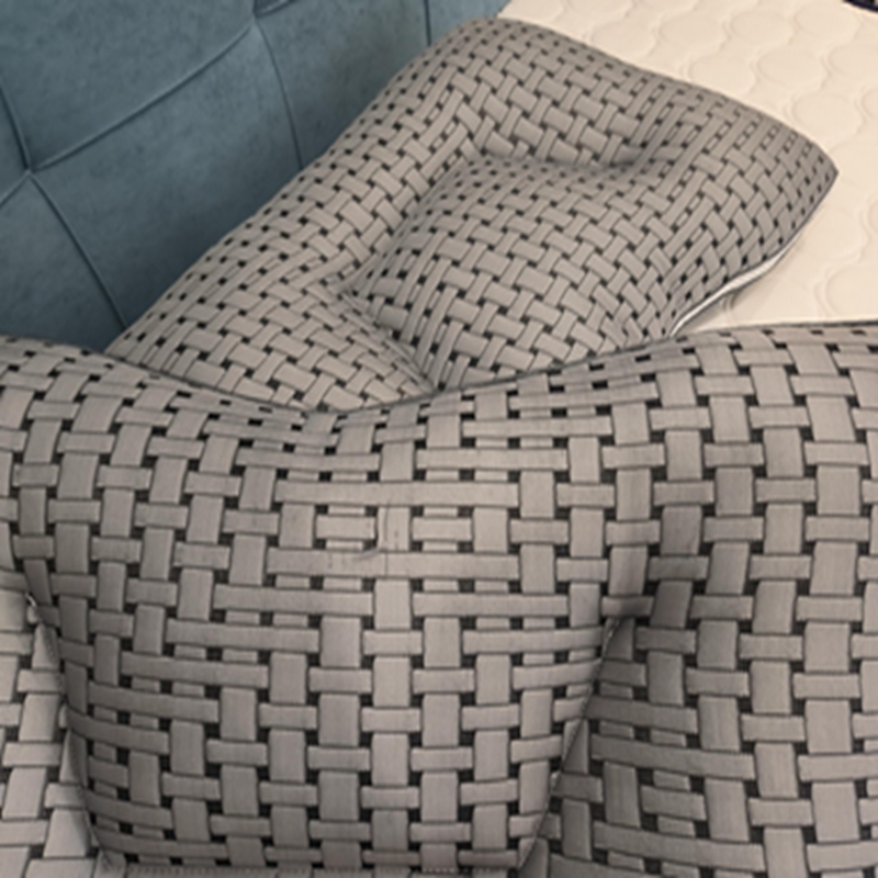 91家纺网 家纺一手货源 找家纺 （总）她喜爱枕芯枕头 2023新款针织灰色T型护颈枕