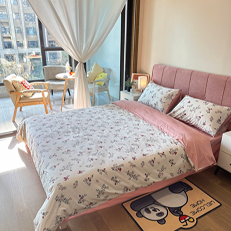 91家纺网 家纺一手货源 找家纺 感遇2022新款全棉印花四件套系列 盛夏