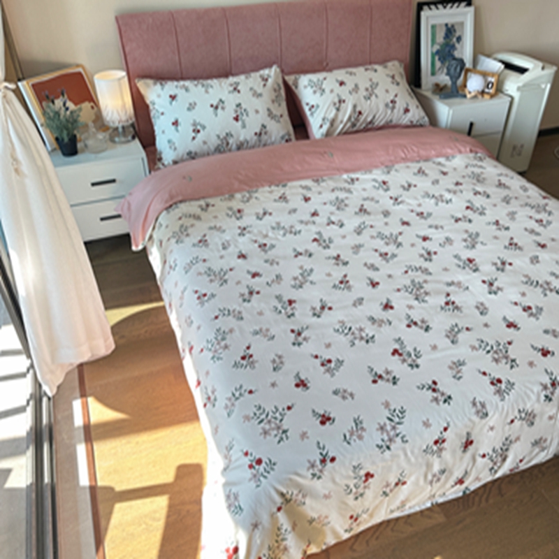 91家纺网 家纺一手货源 找家纺 感遇2022新款全棉印花四件套系列 盛夏