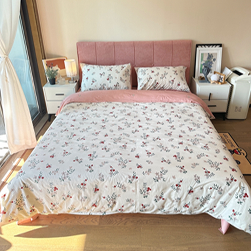 91家纺网 家纺一手货源 找家纺 感遇2022新款全棉印花四件套系列 盛夏