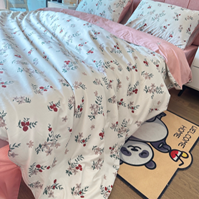 91家纺网 家纺一手货源 找家纺 感遇2022新款全棉印花四件套系列 盛夏