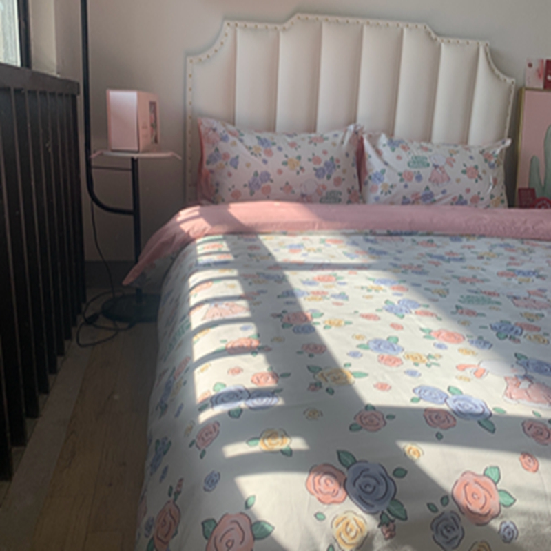 91家纺网 家纺一手货源 找家纺 感遇2022新款全棉印花四件套系列 兔公主