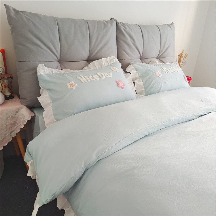 91家纺网 家纺一手货源 找家纺 （总）泉欣家纺 2024新款小精灵系列加厚水洗亲肤棉毛巾绣四件套