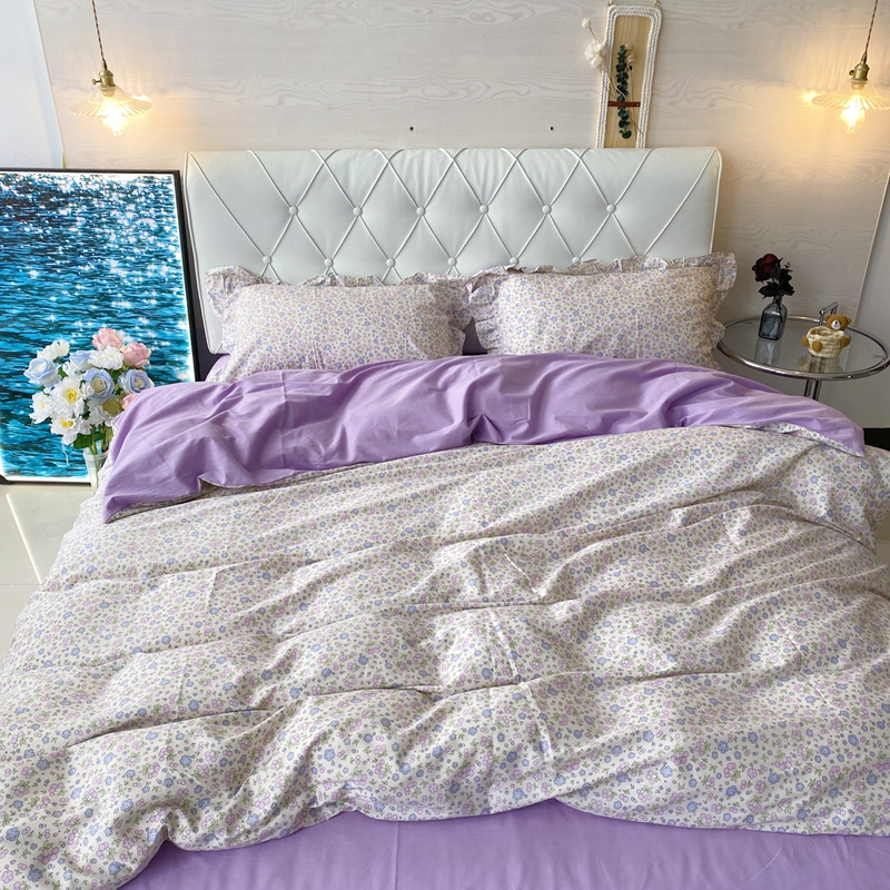 91家纺网 家纺一手货源 找家纺 潮邦 2025新款13372全棉韩式花卉四件套【含买家秀】 莫言