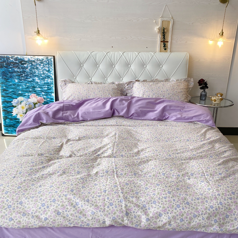 91家纺网 家纺一手货源 找家纺 潮邦 2025新款13372全棉韩式花卉四件套【含买家秀】 莫言