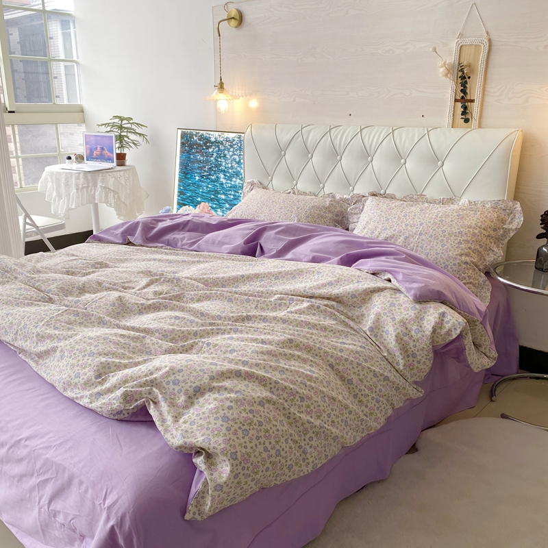 91家纺网 家纺一手货源 找家纺 潮邦 2025新款13372全棉韩式花卉四件套【含买家秀】 莫言