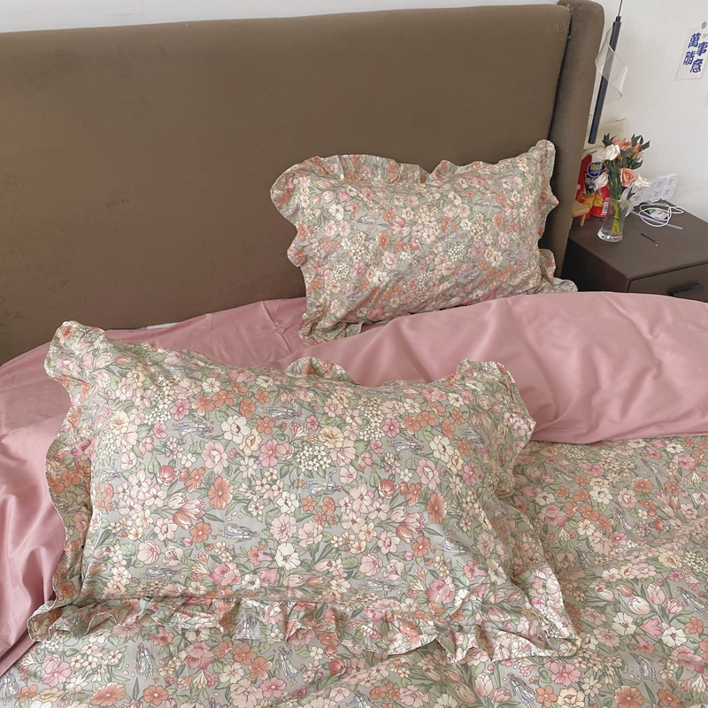 91家纺网 家纺一手货源 找家纺 潮邦 2025新款13372全棉韩式花卉四件套【含买家秀】 优优仙子