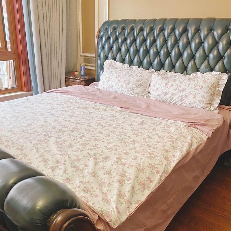 91家纺网 家纺一手货源 找家纺 潮邦 2025新款13372全棉韩式花卉四件套【含买家秀】 此生不换