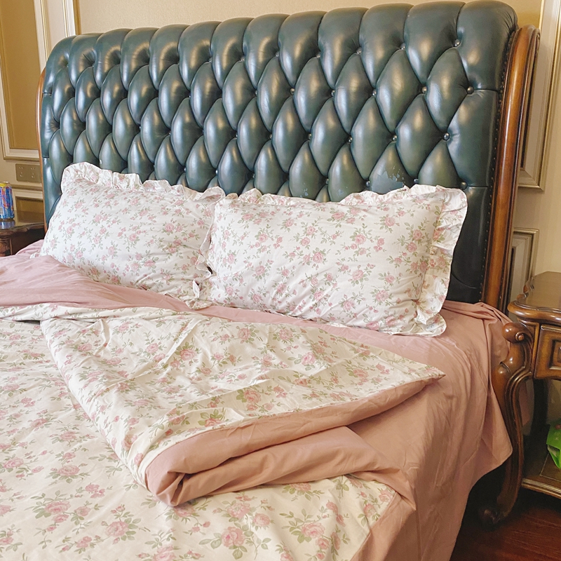 91家纺网 家纺一手货源 找家纺 潮邦 2025新款13372全棉韩式花卉四件套【含买家秀】 此生不换