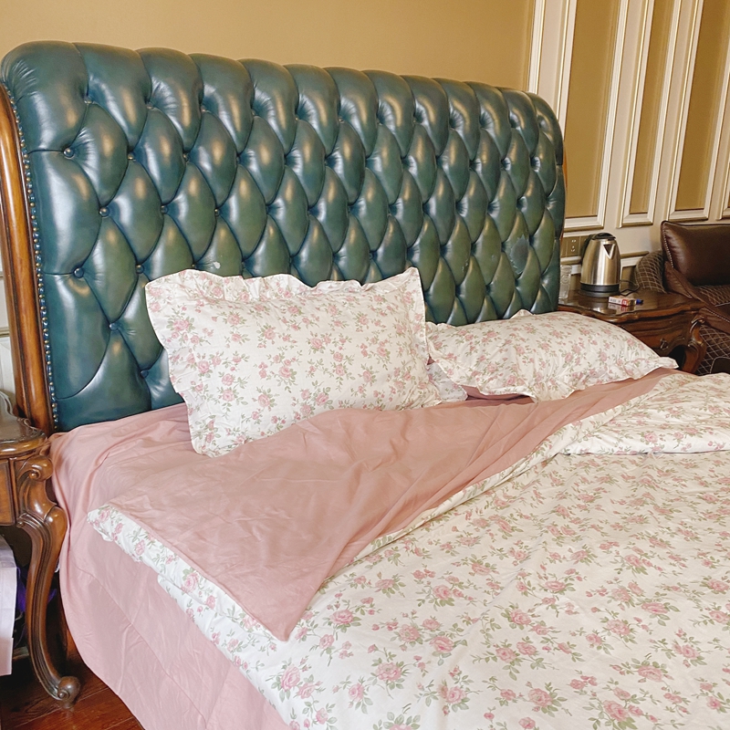 91家纺网 家纺一手货源 找家纺 潮邦 2025新款13372全棉韩式花卉四件套【含买家秀】 此生不换