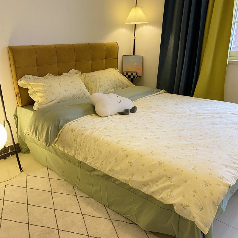 91家纺网 家纺一手货源 找家纺 潮邦 2025新款13372全棉韩式花卉四件套【含买家秀】 花儿鲜