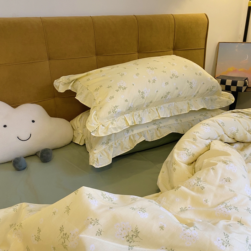 91家纺网 家纺一手货源 找家纺 潮邦 2025新款13372全棉韩式花卉四件套【含买家秀】 花儿鲜