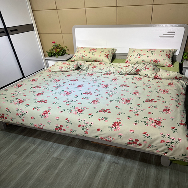 91家纺网 家纺一手货源 找家纺 启程全棉13372印花四件套直播爆款法式复古碎花系列 苏念