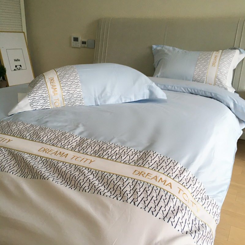 91家纺网 家纺一手货源 找家纺 （总）金麦家纺 2023新款冰丝英格四件套系列