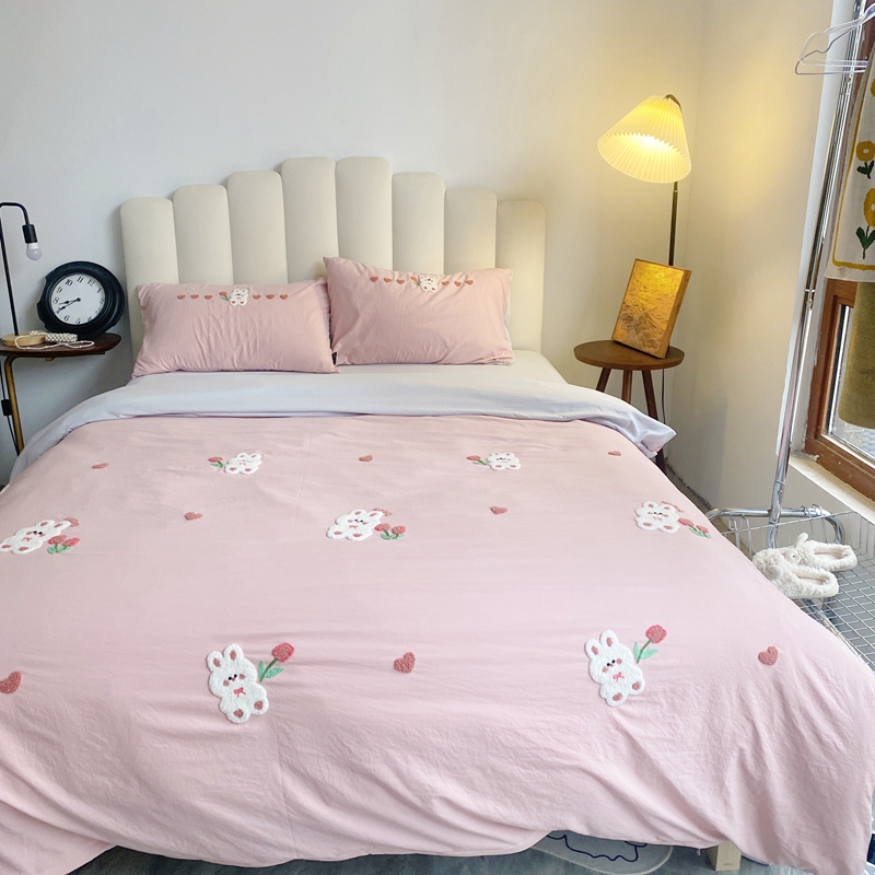 91家纺网 家纺一手货源 找家纺 （总）潮邦 2025全新升级面料【奶小冻】春夏毛巾绣四件套【含买家秀】