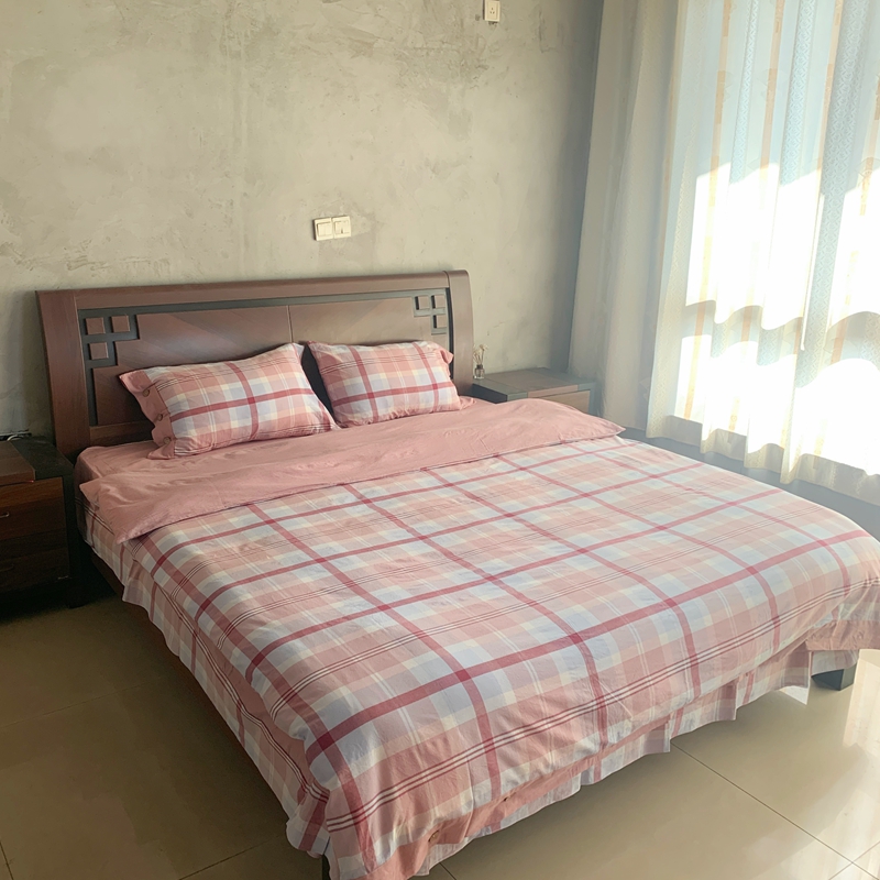 91家纺网 家纺一手货源 找家纺 （总）琉宿家纺 2025新款纽扣款水洗棉四件套