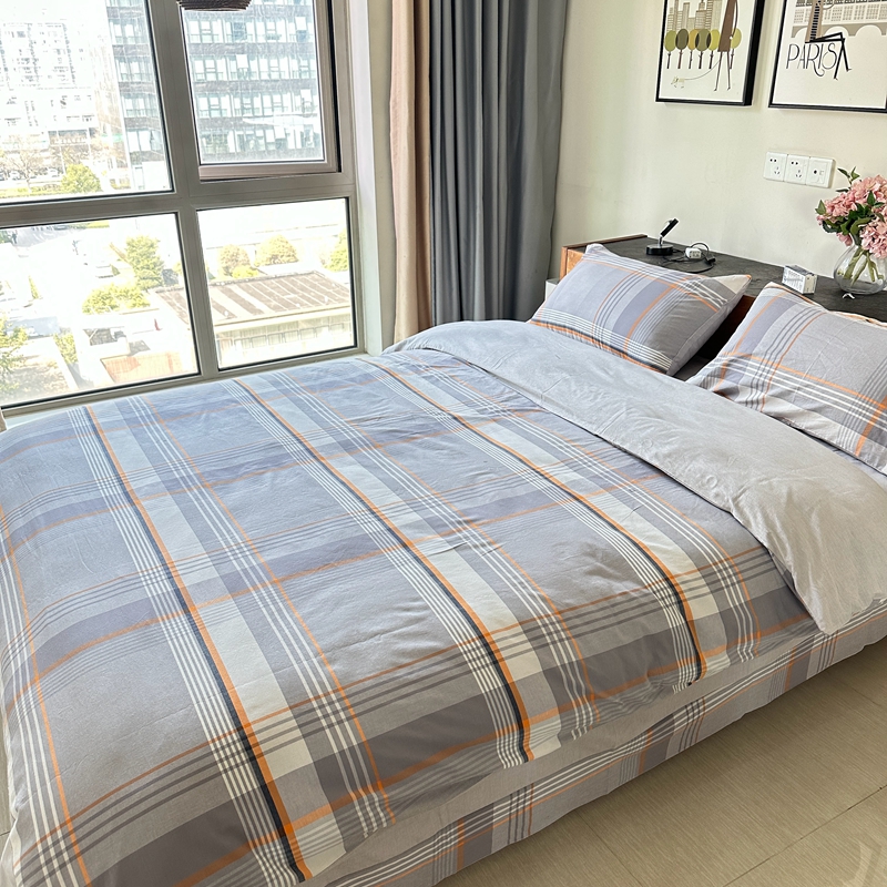 91家纺网 家纺一手货源 找家纺 （总）琉宿家纺 2025新款纽扣款水洗棉四件套