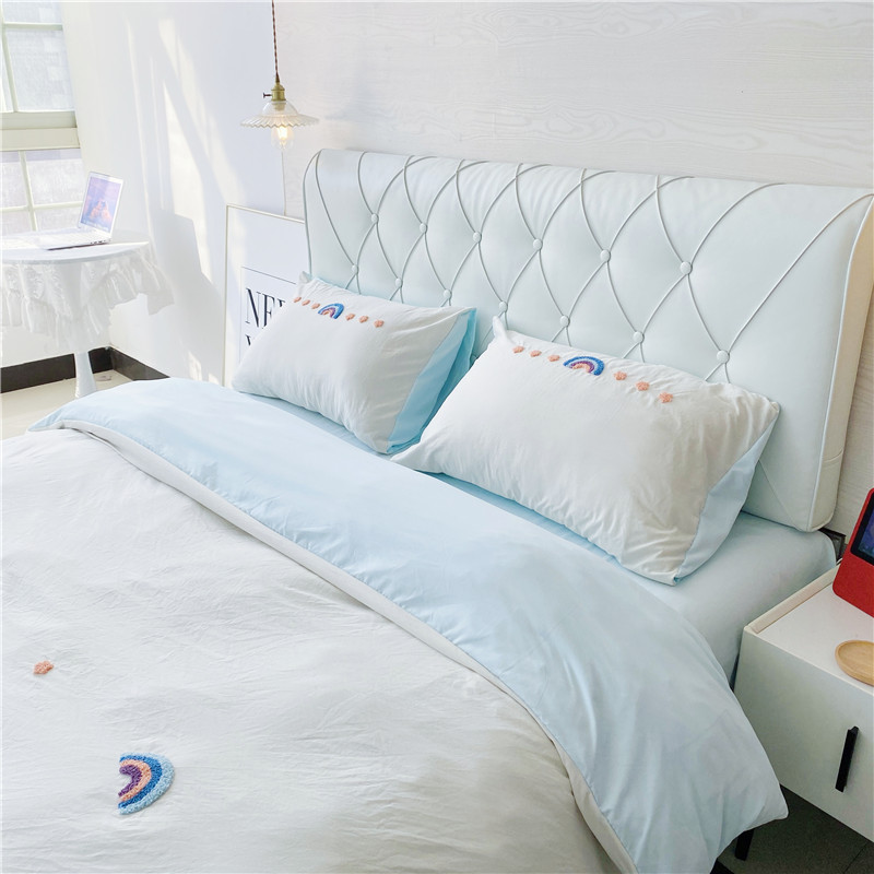 91家纺网 家纺一手货源 找家纺 潮邦 2025全新升级面料【奶小冻】春夏毛巾绣四件套 彩虹桥