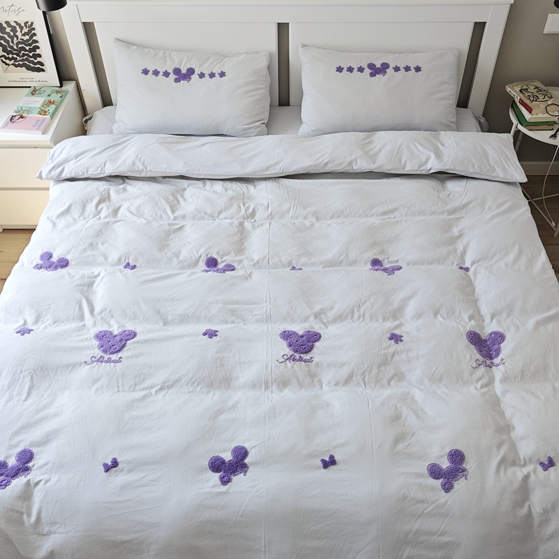 91家纺网 家纺一手货源 找家纺 潮邦 2025全新升级面料【奶小冻】春夏毛巾绣四件套 米妮鼠