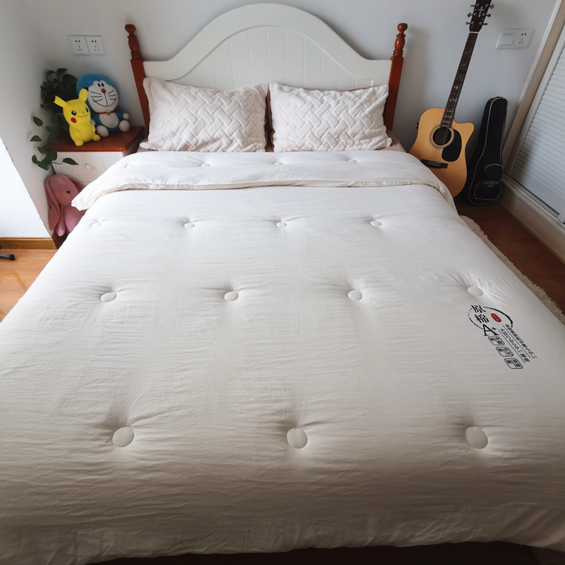 91家纺网 家纺一手货源 找家纺 （总）青螺2022秋冬生姜原棉大豆被春秋被学生被冬被直播供货