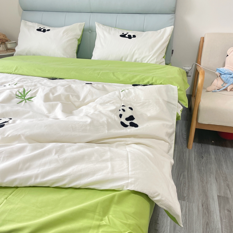 91家纺网 家纺一手货源 找家纺 时年 全棉水洗棉毛巾绣系列 40水洗-熊猫嘟嘟