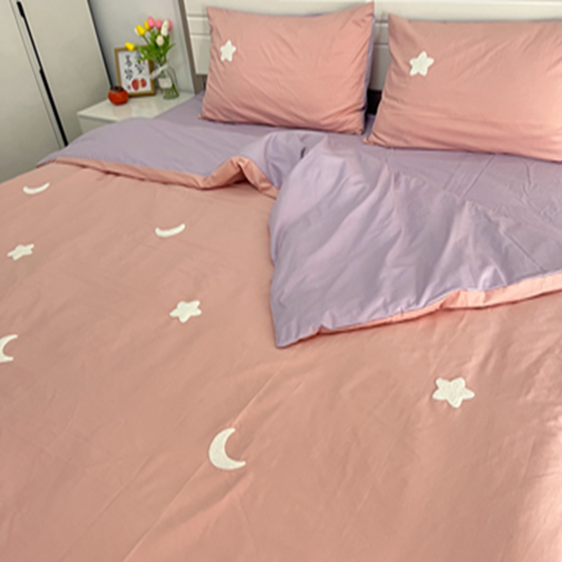 91家纺网 家纺一手货源 找家纺 时年 全棉水洗棉毛巾绣系列 40水洗-粉星星