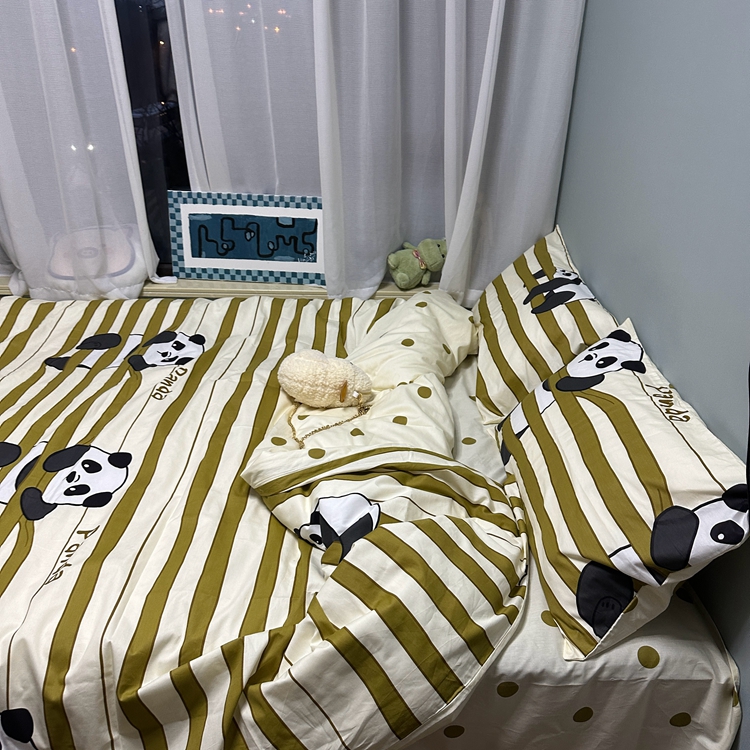 91家纺网 家纺一手货源 找家纺 （总）N先生 2025全棉13372卡通小清新系列四件套（提供买家秀）