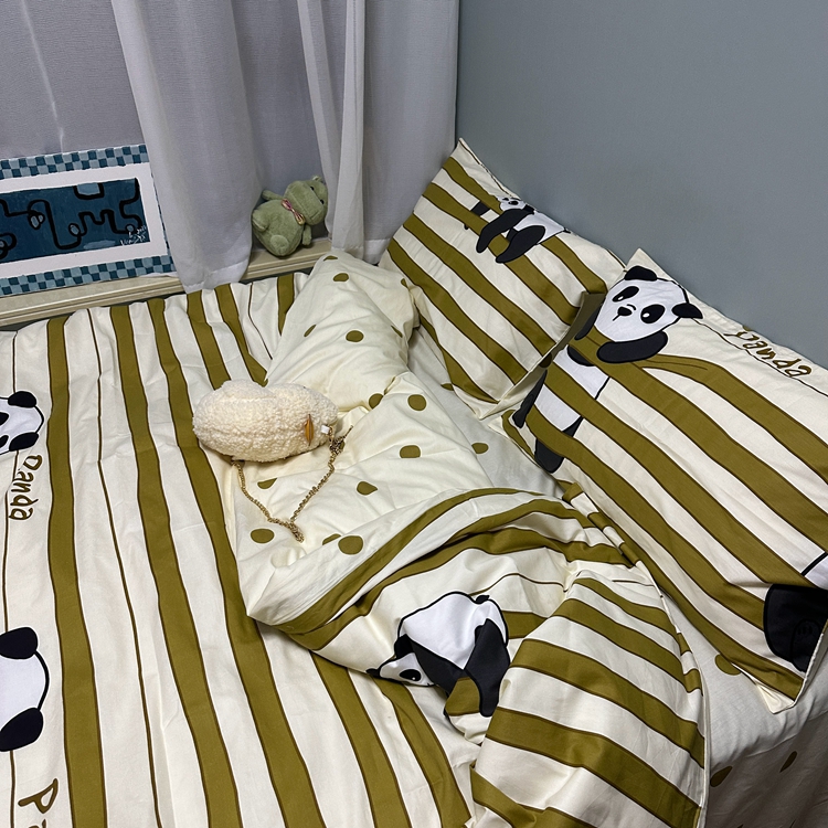 91家纺网 家纺一手货源 找家纺 （总）N先生 2025全棉13372卡通小清新系列四件套（提供买家秀）