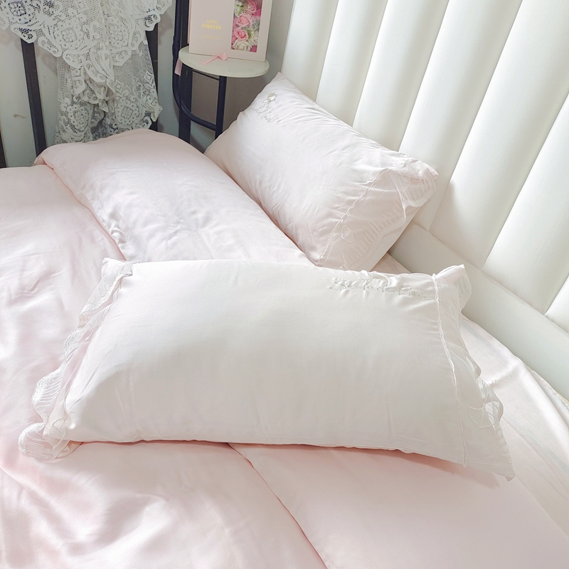 91家纺网 家纺一手货源 找家纺 曼布缇2025新款春夏新品100S莱赛尔天丝四件套-流金岁月 粉