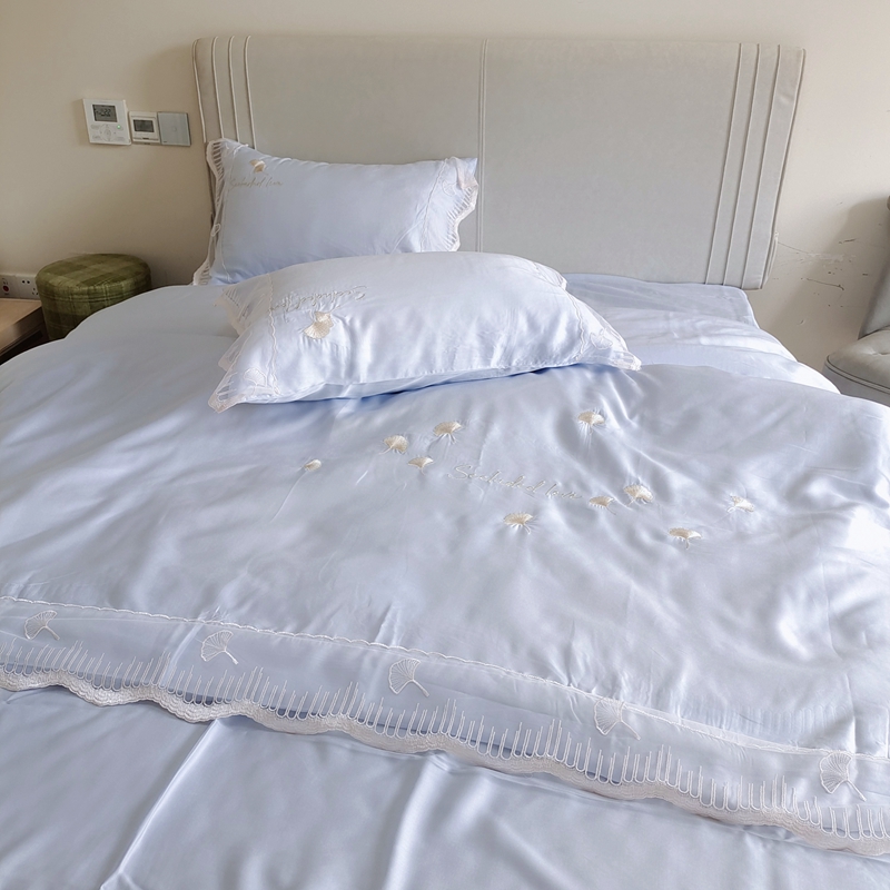 91家纺网 家纺一手货源 找家纺 （总）曼布缇2025新款春夏新品100S莱赛尔天丝四件套-流金岁月