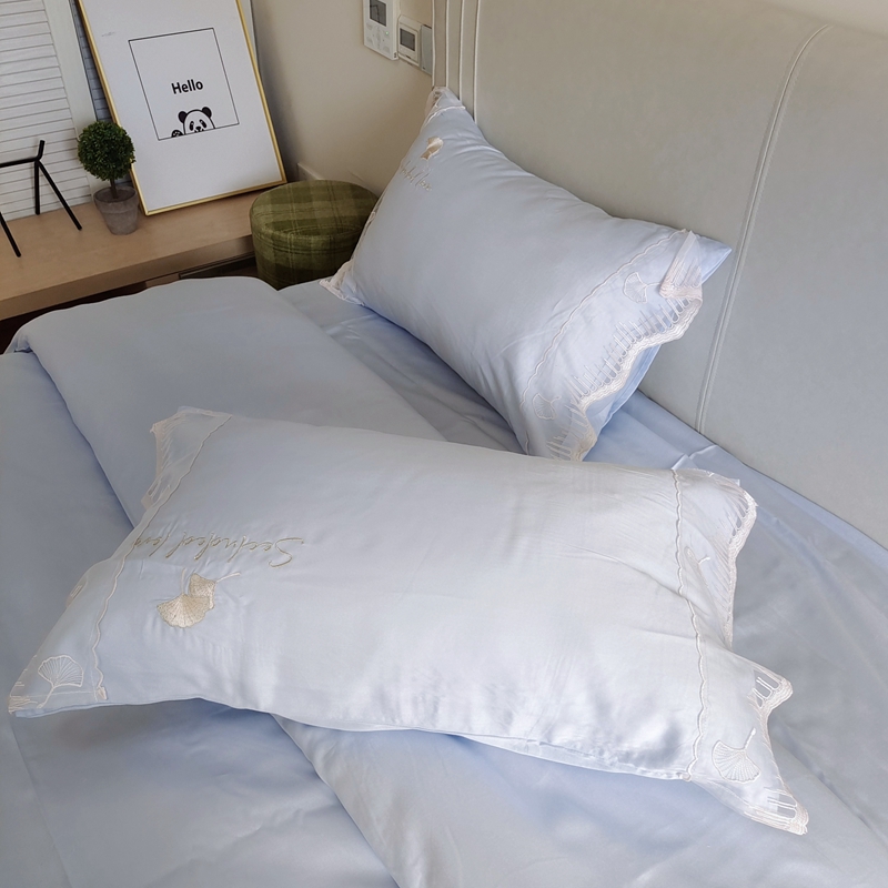 91家纺网 家纺一手货源 找家纺 （总）曼布缇2025新款春夏新品100S莱赛尔天丝四件套-流金岁月