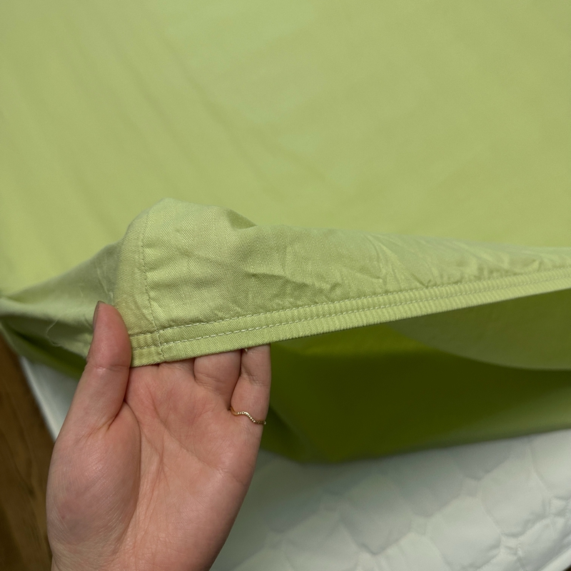 91家纺网 家纺一手货源 找家纺 风向标 2023新款全棉大雁纹单床单 甘草绿