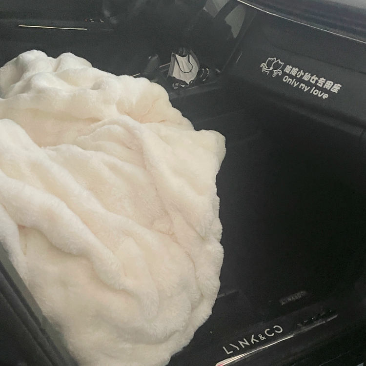 91家纺网 家纺一手货源 找家纺 潮邦创意家居 泡泡绒兔绒暖阳绒球毛毯子盖毯睡毯 球兔-米白