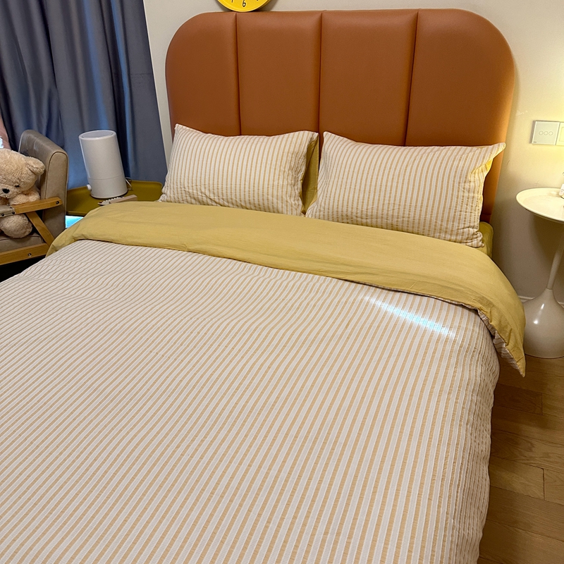 91家纺网 家纺一手货源 找家纺 （总）安莱 2023新款爆款水洗棉提花锦瑟基础款四件套