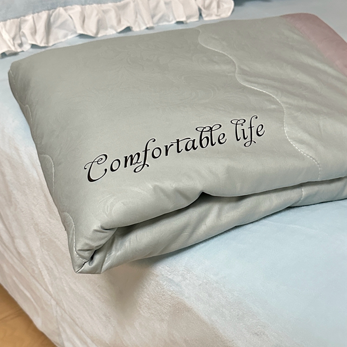 91家纺网 家纺一手货源 找家纺 壹张床 2025新款大豆纤维抗菌夏被夏凉被空调被被子被芯 浅绿