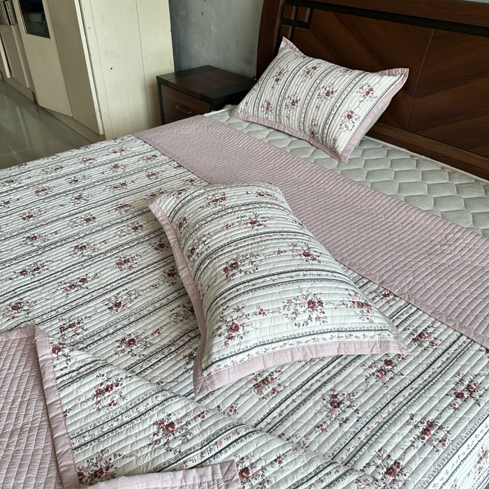 91家纺网 家纺一手货源 找家纺 美优兰 2023新款双面全棉水洗床盖 悦薇