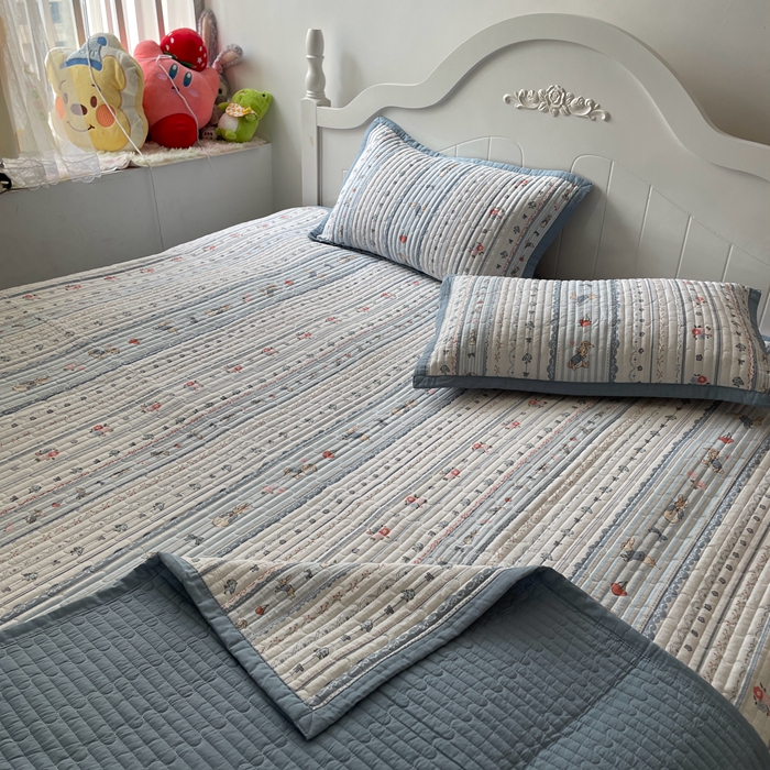 91家纺网 家纺一手货源 找家纺 美优兰 2023新款双面全棉水洗床盖 彼得堡