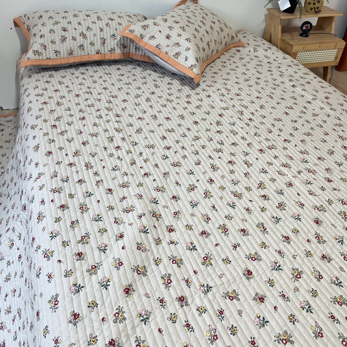 91家纺网 家纺一手货源 找家纺 美优兰 2023新款双面全棉水洗床盖 尤美