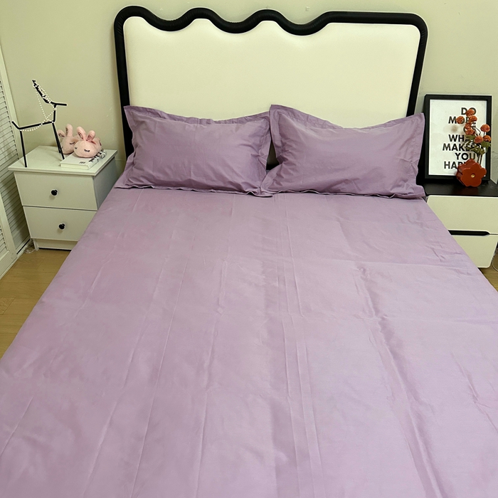 91家纺网 家纺一手货源 找家纺 名优 2024新款13376铂金新疆长绒棉单品床单 加仑紫